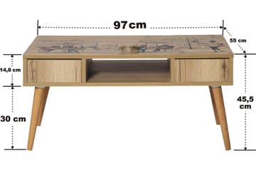 Soffbord Naruki 97 cm - Brun - Möbler - Bord & matgrupp - Soffbord