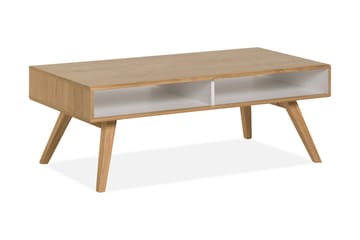 Soffbord Nature 120 cm med Förvaring Vit/EK - VOX - Möbler - Bord & matgrupp - Soffbord