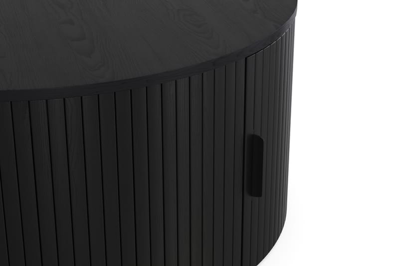 Soffbord Neandir 80 cm Runt med Förvaring Låda - Svart - Möbler - Bord & matgrupp - Soffbord