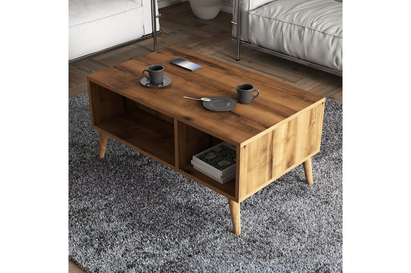 Soffbord NO_BRAND Elrasmo Soffbord 90x54x90 cm Brun - Möbler - Bord & matgrupp - Soffbord