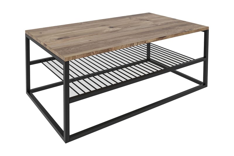 Soffbord NO_BRAND Emlak Soffbord 95 cm Svart,Trä/Natur
