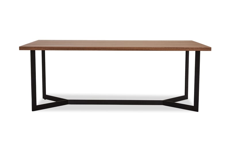 Soffbord Oldington 140 cm - Valnötsbrun/Svart - Soffbord