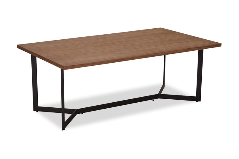 Soffbord Oldington 140 cm - Valnötsbrun/Svart - Soffbord