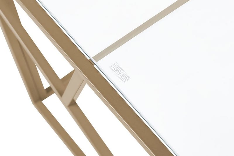 Soffbord Orland 100 cm - Glas/Guld - Möbler - Bord & matgrupp - Soffbord