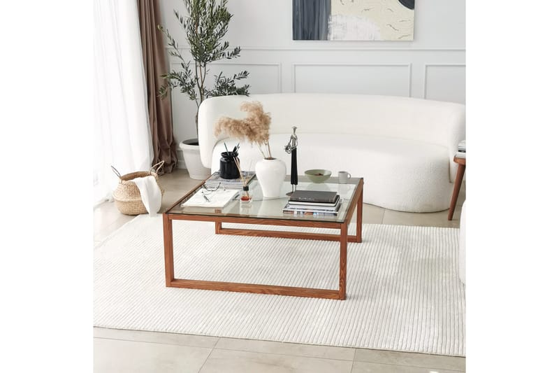 Soffbord Ovlagos 90x40x90 cm - Brun - Möbler - Bord & matgrupp - Soffbord
