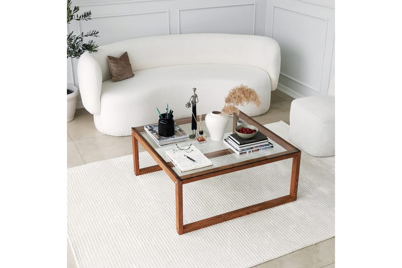 Soffbord Ovlagos 90x40x90 cm - Brun - Möbler - Bord & matgrupp - Soffbord