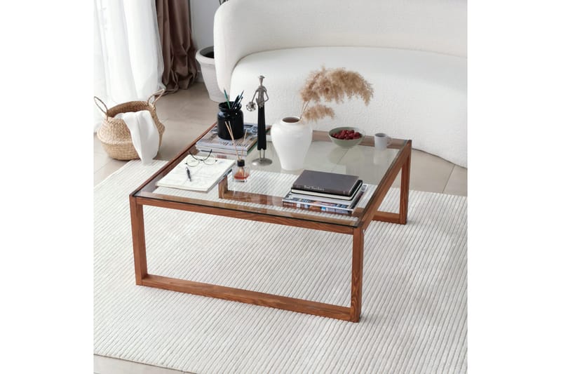 Soffbord Ovlagos 90x40x90 cm - Brun - Möbler - Bord & matgrupp - Soffbord