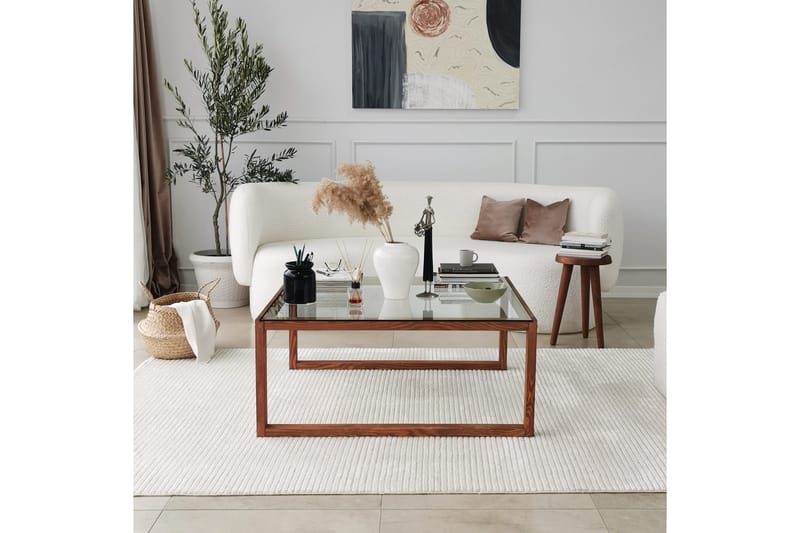 Soffbord Ovlagos 90x40x90 cm - Brun - Möbler - Bord & matgrupp - Soffbord