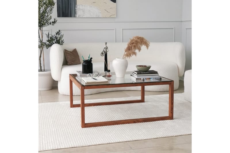 Soffbord Ovlagos 90x40x90 cm - Brun - Möbler - Bord & matgrupp - Soffbord