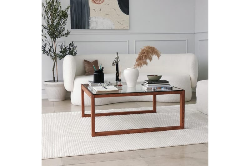 Soffbord Ovlagos 90x40x90 cm - Brun - Möbler - Bord & matgrupp - Soffbord