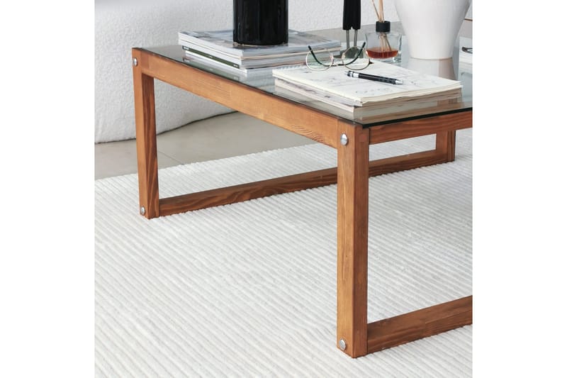 Soffbord Ovlagos 90x40x90 cm - Brun - Möbler - Bord & matgrupp - Soffbord