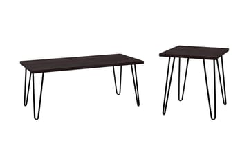 Soffbord Owen 107 cm Espresso/Svart - Dorel Home - Möbler - Bord & matgrupp - Soffbord