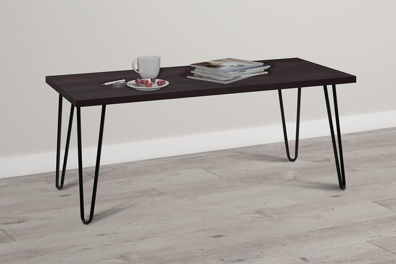 Soffbord Owen 107 cm Espresso/Svart - Dorel Home - Möbler - Bord & matgrupp - Soffbord