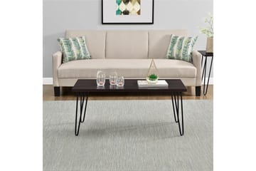 Soffbord Owen 107 cm Espresso/Svart - Dorel Home - Möbler - Bord & matgrupp - Soffbord