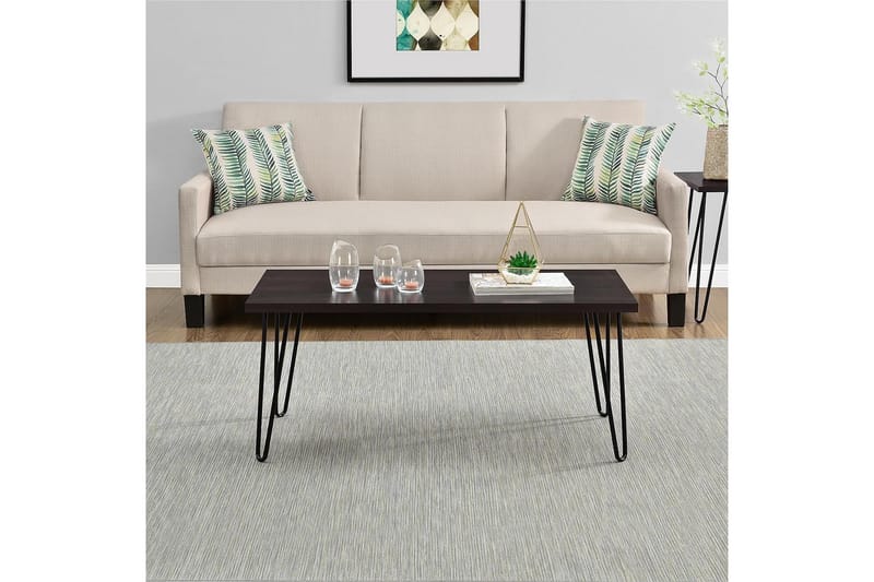 Soffbord Owen 107 cm Espresso/Svart - Dorel Home - Möbler - Bord & matgrupp - Soffbord