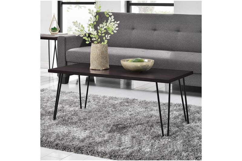 Soffbord Owen 107 cm Espresso/Svart - Dorel Home - Möbler - Bord & matgrupp - Soffbord