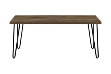 Soffbord Owen 107 cm Valnötsbrun/Svart - Dorel Home - Möbler - Bord & matgrupp - Soffbord