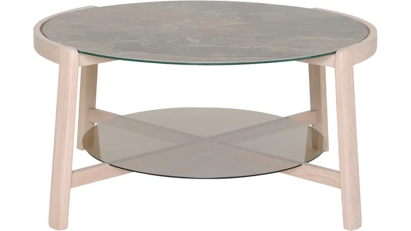 Soffbord Quisto Ø90 cm - Vitlackad - Möbler - Bord & matgrupp - Soffbord - Soffbord med förvaring