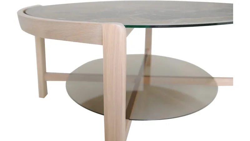 Soffbord Quisto Ø90 cm - Vitlackad - Möbler - Bord & matgrupp - Soffbord - Soffbord med förvaring