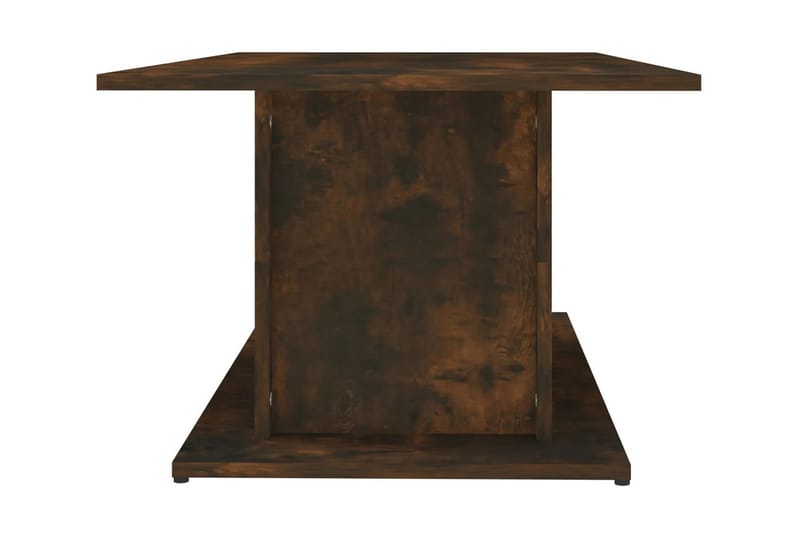 Soffbord rökfärgad ek 102x55,5x40 cm spånskiva - Brun - Soffbord