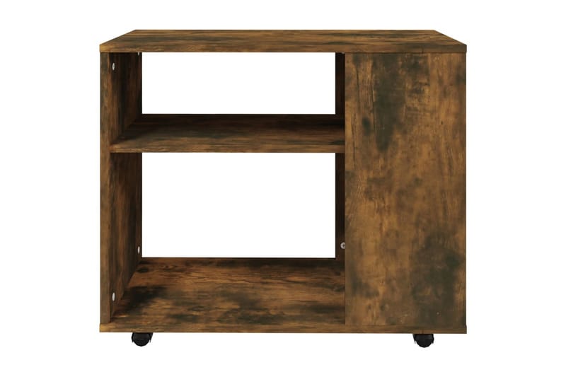 Soffbord rökfärgad ek 70x35x55 cm konstruerat trä - Brun - Soffbord