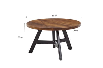 Soffbord Rachid 60 cm Rund - Natur - Möbler - Bord & matgrupp - Soffbord