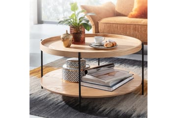 Soffbord Rachid 78 cm Rund - Natur - Möbler - Bord & matgrupp - Soffbord
