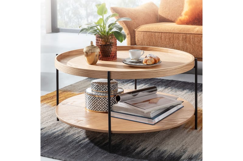 Soffbord Rachid 78 cm Rund - Natur - Möbler - Bord & matgrupp - Soffbord