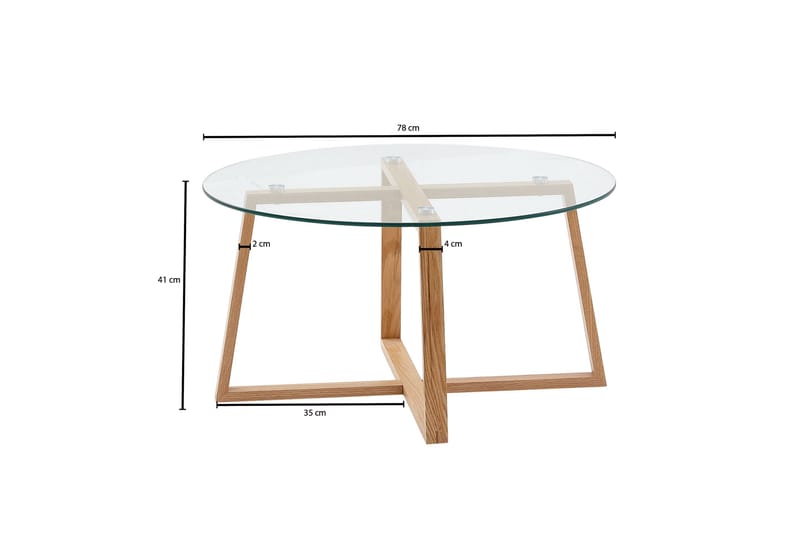 Soffbord Rachid 78 cm Rund - Natur - Möbler - Bord & matgrupp - Soffbord
