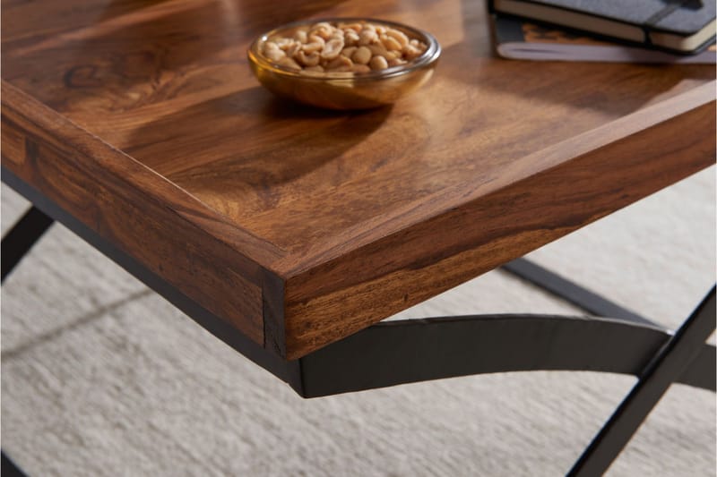 Soffbord Roe 63 cm - Massivt Trä/Svart - Möbler - Bord & matgrupp - Soffbord