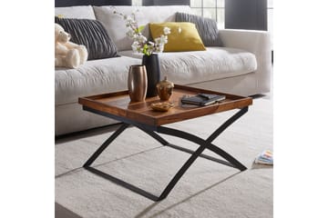 Soffbord Roe 63 cm - Massivt Trä/Svart - Möbler - Bord & matgrupp - Soffbord