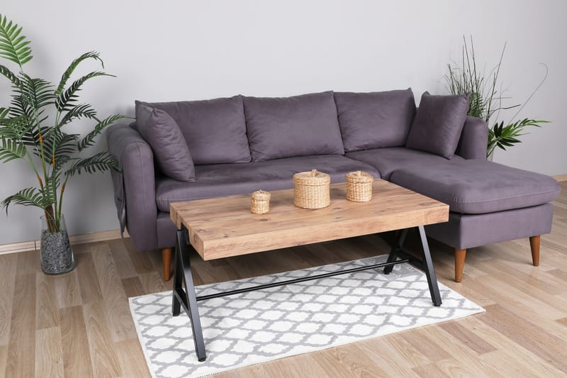 Soffbord Rooman 105 cm - Natur/Svart - Möbler - Bord & matgrupp - Soffbord