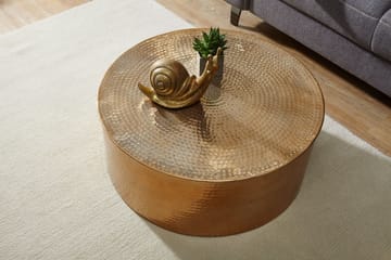 Soffbord Rostek 75 cm Runt - Guld - Möbler - Bord & matgrupp - Soffbord