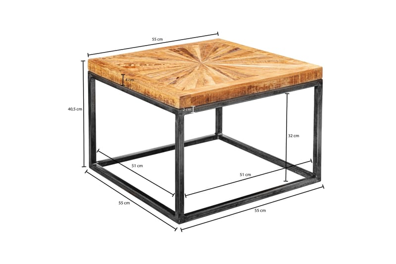 Soffbord Sarpie 55 cm - Trä|natur - Möbler - Bord & matgrupp - Soffbord