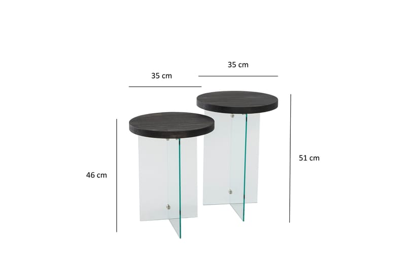 Soffbord Serenity 35 cm - Antracit - Möbler - Bord & matgrupp - Soffbord