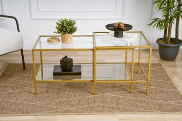 Soffbord Sevay 90 cm - Guld - Möbler - Bord & matgrupp - Soffbord