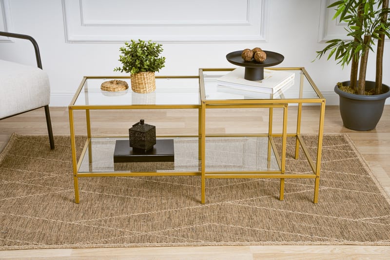 Soffbord Sevay 90 cm - Guld - Möbler - Bord & matgrupp - Soffbord