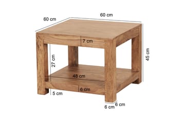Soffbord Skelgill 60 cm med Förvaring Hylla - Akacia - Möbler - Bord & matgrupp - Soffbord