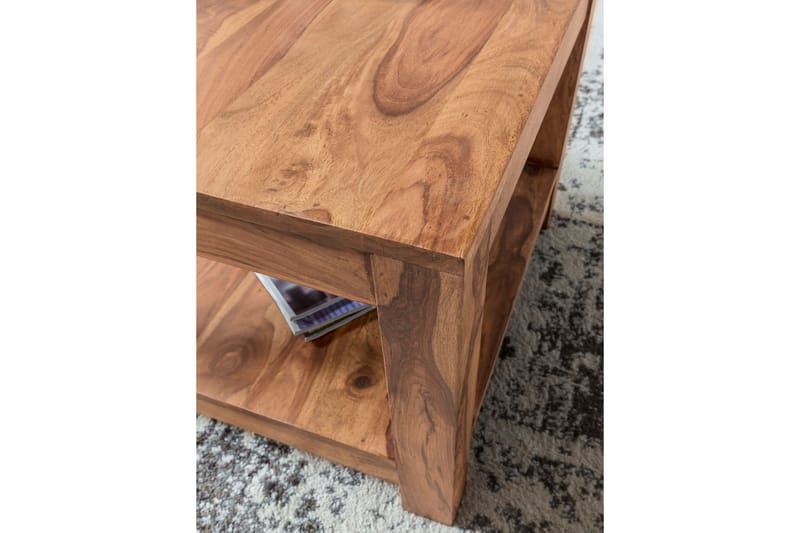 Soffbord Skelgill 60 cm med Förvaring Hylla - Akacia - Möbler - Bord & matgrupp - Soffbord