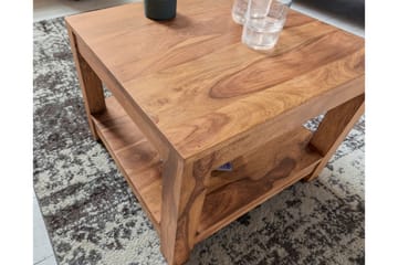 Soffbord Skelgill 60 cm med Förvaring Hylla - Akacia - Möbler - Bord & matgrupp - Soffbord