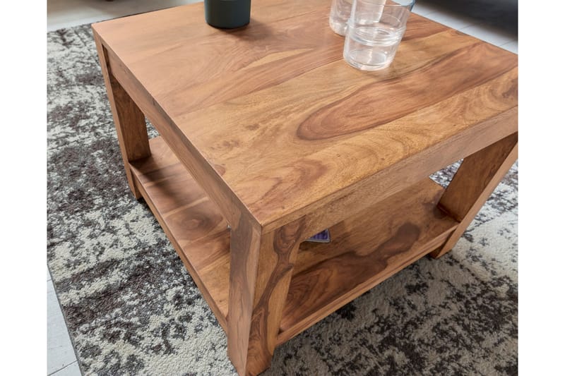 Soffbord Skelgill 60 cm med Förvaring Hylla - Akacia - Möbler - Bord & matgrupp - Soffbord