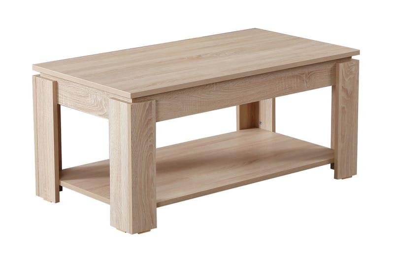 Soffbord Skoglund 104 cm med Förvaring Hylla - Bok - Möbler - Bord & matgrupp - Soffbord