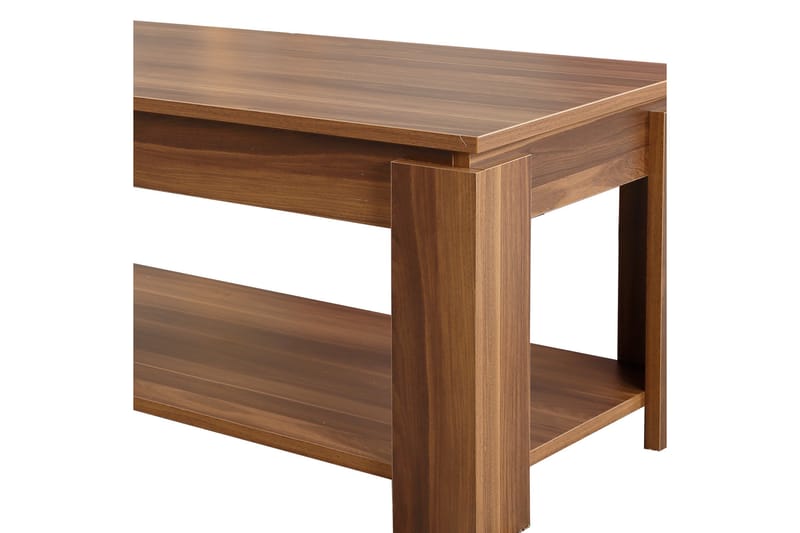 Soffbord Skoglund 104 cm med Förvaring Hylla - Valnötsbrun - Möbler - Bord & matgrupp - Soffbord