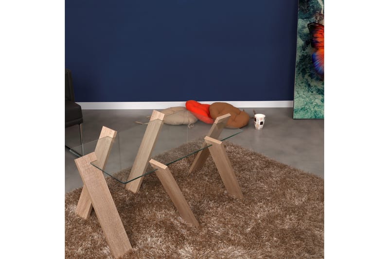 Soffbord Skoglund Maxi 92 cm - Ljusbrun - Möbler - Bord & matgrupp - Soffbord