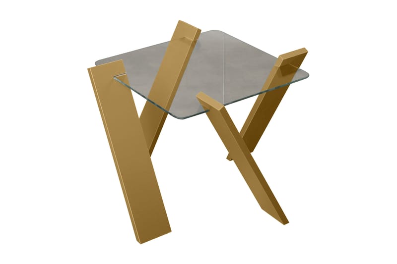 Soffbord Skoglund Mini 57 cm - Glas/Senapsgul - Möbler - Bord & matgrupp - Soffbord
