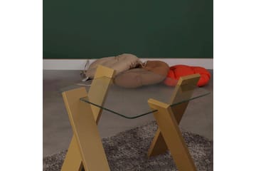 Soffbord Skoglund Mini 57 cm - Glas/Senapsgul - Möbler - Bord & matgrupp - Soffbord