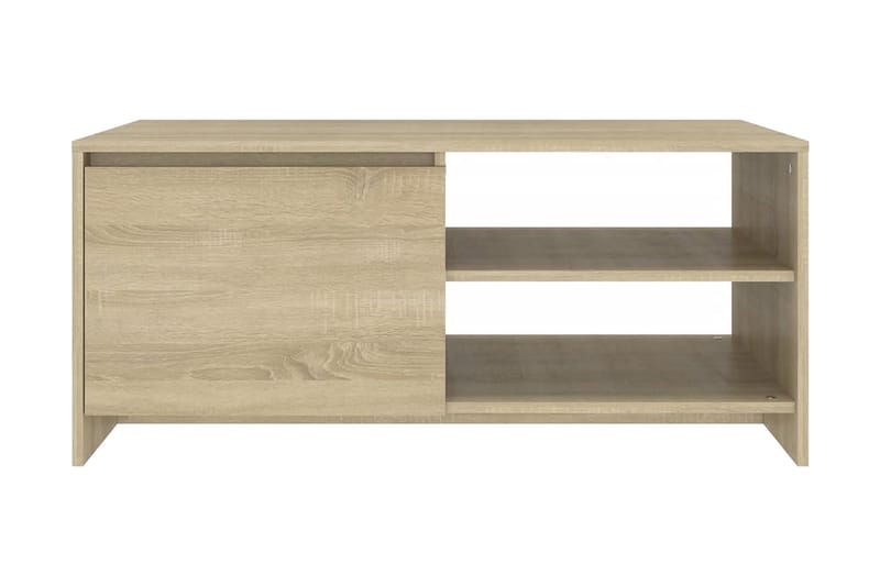 Soffbord sonoma-ek 102x50x45 cm konstruerat trä - Brun - Soffbord