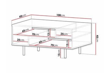 Soffbord Staffin 60 cm - Cashmere - Möbler - Bord & matgrupp - Soffbord