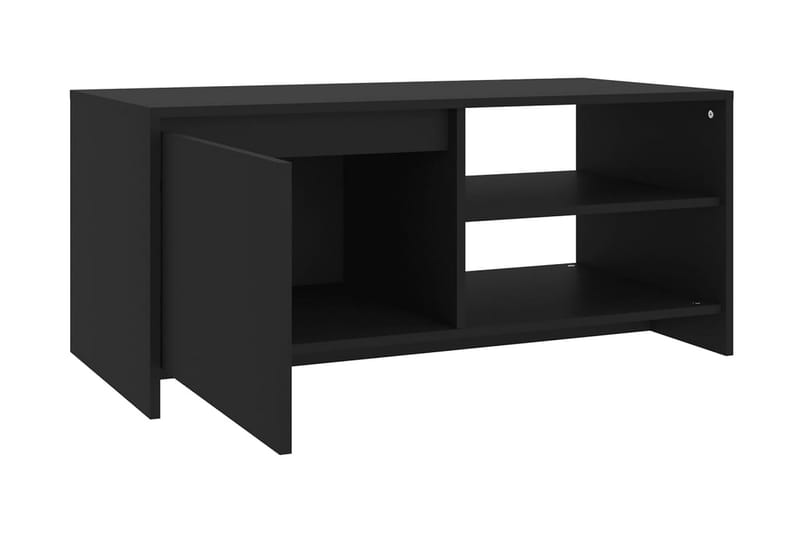 Soffbord svart 102x50x45 cm konstruerat trä - Svart - Soffbord