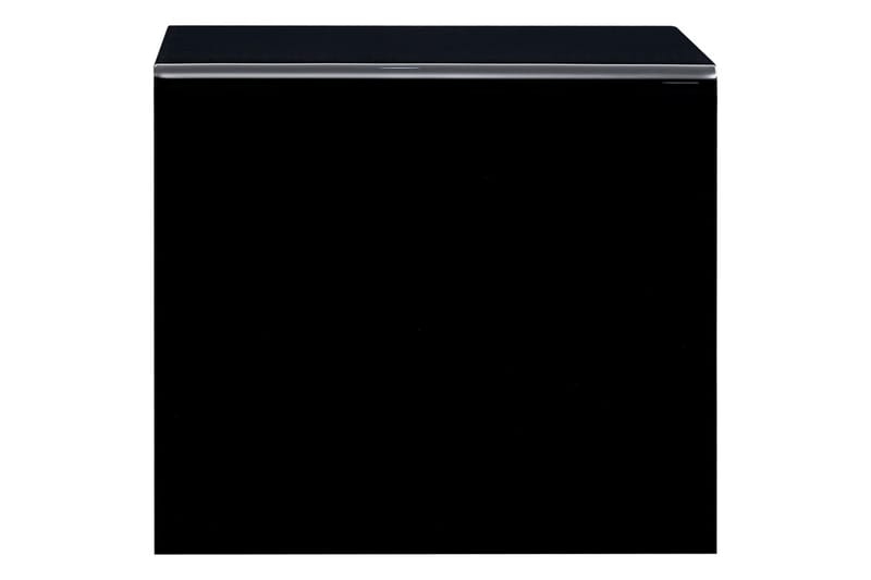 Soffbord svart 50x50x45 cm härdat glas - Svart/Glas - Soffbord